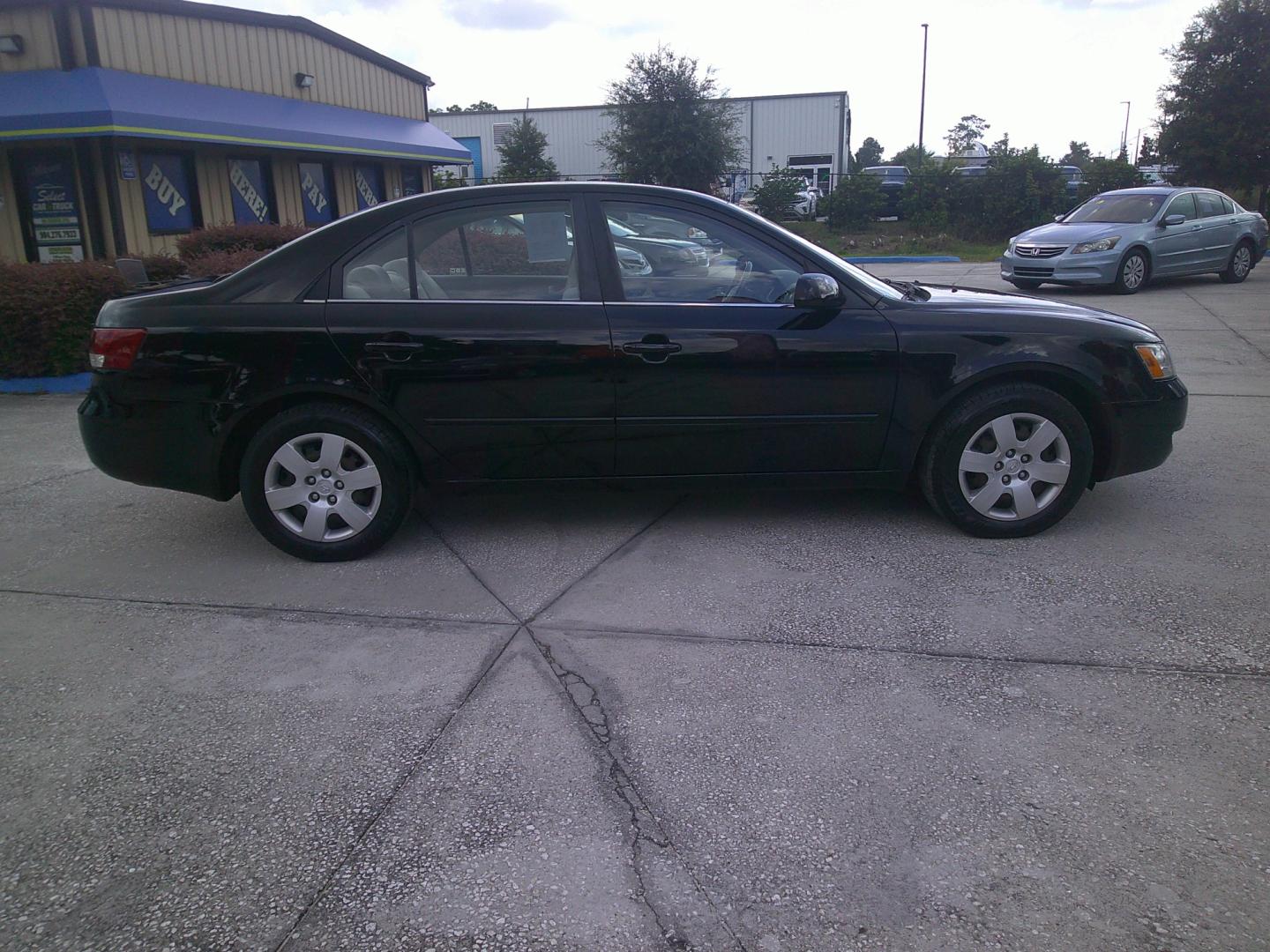 2007 BLACK HYUNDAI SONATA GLS (5NPET46C77H) , located at 390 Hansen Avenue, Orange Park, FL, 32065, (904) 276-7933, 30.130497, -81.787529 - Photo#2